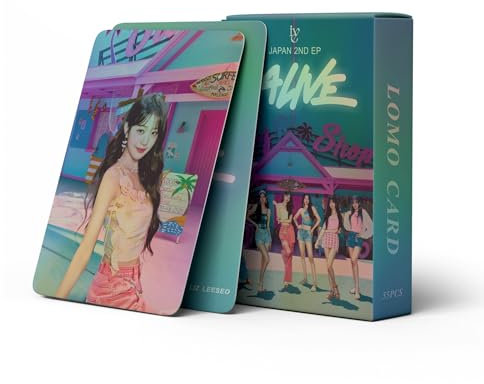 55 Stück Kpop IVE Karten IVE Mini Karten IVE ALIVE Album Karten IVE Merch Photocards Set Kpop IVE Karten IVE Fotokarten Geschenk für Fans