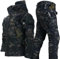 Gvqng Taktischer Anzug, Taktische Jacke Und Hose FüR Herren, wasserdichte Armee-Kampfanzug-Sets, Taktische Tarnkleidung FüR Die Jagd, Kampfjacke Und -Hose FüR Herren,02,M