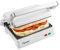 Bestron elektrischer Kontaktgrill mit Auffangschale, Sandwichmaker mit Cool-Touch-Handgriff & 180° Öffnung, Paninimaker mit Antihaftbeschichtung, Einsteigermodell, APM124W, Farbe: Hellweiß