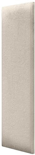 DHOME Gepolsterte Premium Cord Paneele Selbstklebend für Wände Schallabsorbierend Stoßfest Ideal für Kopfteile Dekoration Zuhause und Schlafzimmer (Beige, 60x20cm)