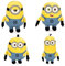 Play by Play Minions – Personaggi di peluche e animali di peluche da 20 cm: Bob, Otto, Kevin, Stuart e Dave – Diverse edizioni e misure a scelta (set da 4 Minions 20-22 cm)