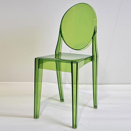 Moderner durchsichtiger Esszimmerstuhl mit Resin Kristalllehne, ideal für Küche, Esszimmer, Wohnzimmer oder Schlafzimmer, stilvolle und bequeme Sitzmöglichkeit, verschönert Ihr Zuhause (A)
