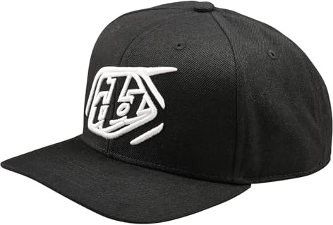 Troy Lee Designs Curved Snapback Cap, Badge, Black, one Size, 766568000