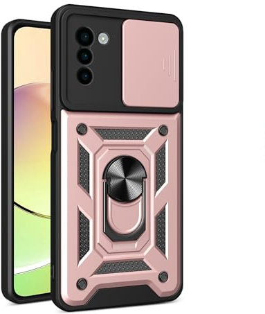 Lucyliy Coque pour Nokia G21 Coque PC Rigide à Double Couche, résistant aux Chutes Compatible avec Nokia G21 Étuis téléphones Portables Couleur Rose