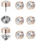 6 Stück Verschlussstift Anstecker, Brosche Mit Magnetverschluss Silberne Strassbrosche, Metall Pin Backs, Anstecker Verschluss Für Diy, Hüte, Krawatten, Jacken, Taschen