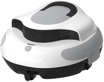 Likai Poolroboter, Kabelloser Poolsauger Akku mit Selbstparkfunktion,100 Min Reinigungszeit, Dual-Antriebsmotoren, Automatischer Poolsauger Bodensauger Ideal für 100m² Flache Oberirdische Pools