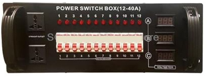 YQVEOT DMX Controller, Dimmen Konsole Bühne Licht Power Schalter Box12 * 6KW Box Bühne Licht Photoelektrische Verteilung Box for Party