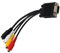 Cocoarm Adattatore da VGA a AV, SVGA a S-Video Maschio a Convertitore per Cavi a 4 Pin per Laptop PC con funzionalità TV-out, Cavo AV Adattatore TV Facile connettività