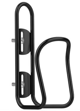 Blue Titanium Water Cages for Bicycle (Black)
