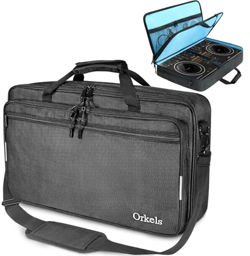 SUNDOY DJ Controller Bag Case Compatible with MC4000/DDJ-REV1/DDJ-SR2/SR/OMNIS-DUO/Mixtrack Platinum FX DJ Controller, M-60x39x12-CM