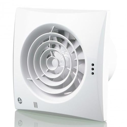CEW COLCHESTER ELECTRICAL WHOLESALE LTD 4 100mm Silent Quiet Low Noise Zone 1 IP45 Bathroom Extractor Fan With Timer