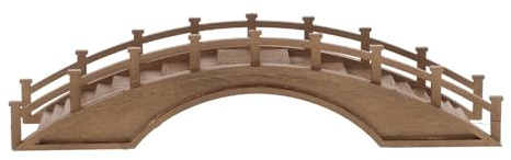 Toyvian Modèle de Pont en Arc Miniature en Bois, Décoratif, Café | Pont de Jardin, Décor Micro Paysage, pour Mini Maison Jardin, Style Créatif, Aspect Réaliste