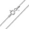 Amberta 925 Sterling Silber 1,1 mm Kugelkette für Damen und Männer | Silber Kette Damen 925 für herren und Damen | Hundemarke Kette Herren Silber | Halskette Damen Silber 925: 40 cm
