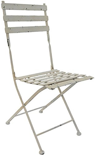Gartenwelt Riegelsberger Klappstuhl antikweiß H90xB40xT44 cm