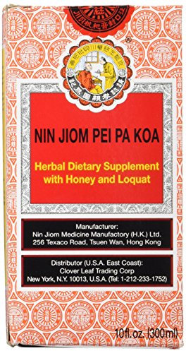 Nin jiom Pei Pa KOA – Jarabe de dolor de garganta – 100% natural (Miel níspero flavoured) (10 fl. Oz. – 10.1 fl oz.)