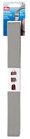 Prym 965187 Strap for Bags 30 mm Light Grey