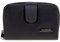 Lorenz Femmes Noir Cuir Nappa Porte-Monnaie/Porte-Feuille Fermeture éclair Sac Cadeau Gratuit, Noir, Noir