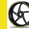 PROFILETEC.COM New! Felgenrandaufkleber GP Style Auto Motorrad Felgenaufkleber (schwefelgelb)