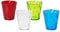 omada Design Wassergläser Set, Packung mit 4 farbigen Kunststoffgläsern aus transparentem Acryl (Bpa Free), 35cl Kapazität, Made in Italy, Verarbeitung mit Diamanteffekt, Diamond Linie, Verschiedene