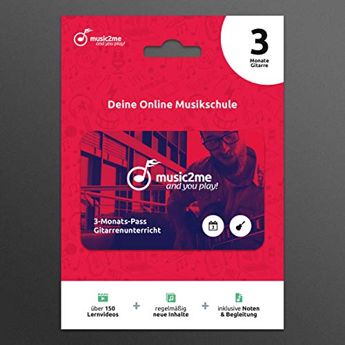 music2me.com: Gitarre lernen - Online Gitarrenunterricht für Anfänger und Fortgeschrittene (3 Monate)