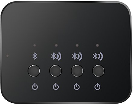 Tonysa Tonysa Audio-Bluetooth-Adapter, kabelloses Stereo-Bluetooth 4.0 mit Telefon-Tablet-Notebook für Musik-Streaming-Soundsystem, Audio-Adapter, Musik-Sharing-Gerät 1 In 3 Out mit Computer-TV