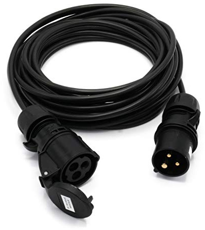 HDIUK Broadway 2 Series 240V 16A Extension Lead Black (20 Metres)