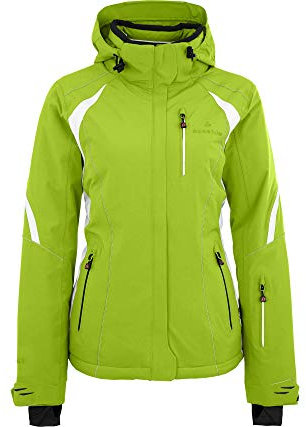 Bergson SNOWTASTIC | Damen Skijacke, wattiert, 20000mm Wassersäule, Lime Green [242], 52 - Damen
