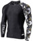 LAFROI Men's Long Sleeve UPF 50+ Baselayer Skins Performance Fit Compression Rash Guard-CLYYB Asym Swipes Size LG