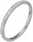 Mabohity Eternity Ringe Damen Silber, 2mm aus hochwertige Titan für Frauen, Mädchen, Größe 54
