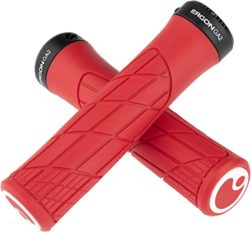 Ergon – GA2 Fahrradgriff | MTB, All Mountain, Trail | Risky Red