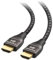 Cable Matters - Câble HDMI Ultra 8K 48 Gbit/s avec connecteurs métalliques et Gaine tressée – Compatible 8K 120 Hz et HDR pour PS5, Xbox Series X/S, RTX3080 / 3090, RX 6800/6900 Apple TV– 1 m