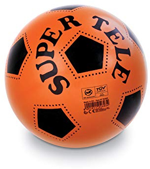 Mondo - SUPERTELE Fluo Bio Toys - Fußball Super Tele für Kinder, BioBall-04603, Mehrfarbig, 5, 04603