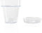 Kalapanta Vaso per Orchidee trasparente in plastica con Fori Drenaggio e Sottovaso - Diametro 16 cm (Confezione singola)