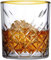 Topkapi Timeless 52780 Gold Touch Shotglas Likör Schnaps Edelbrand Glas im Kristall-Design, V ~62 ml, Goldlinie, 4er Set