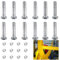 12 Stück 710-0890 Scherstifte mit Muttern, kompatibel mit MTD Cr-aftsman C-ub Cadet Troy-Bilt Schneefräse 910-0890A 7100890 9100890 - 710-0890A Scherbolzen 5/16-18 x 1,5, passend für zweistufige