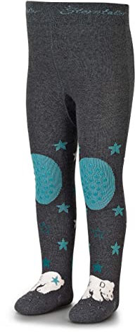 Sterntaler Unisex Baby kruippanty ijsbeer elia Krabbelstrumpfhose, anthrazit melange, 74 EU