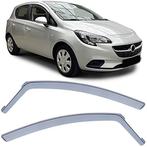 Windabweiser Regenschutz Schwarz Smoke für Opel Corsa D 06-14 E 14-19 5-türer