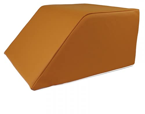 Stufenlagerungswürfel mit Schräge, Bandscheibenwürfel, Lagerungswürfel, mit viskoelastischer Schicht Farbe Ocker