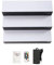 KenSyuInt 3-Step Liquor Bottle Display Shelf LED Bar Shelves Bottle Rack Acrylic Wine Bottle Organizer Drinks Lighting Stand with Remote Control Multiple Colors for Home Club Bar