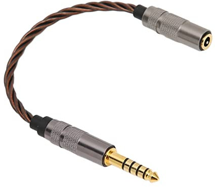 Gold Plated 4.4MM Balanced Male to 3.5MM Balanced Female Adapter Cord Headphone Adapter for Music Lovers