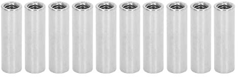 10PCS Innengewinde-Überwurfmutter M8 X 1,25 12 L40mm Runde Form-Überwurfmutter-Set für den Anschluss