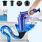 Air High Pressure Drain Pump Pipe Dredge Tool,Toilet Plunger，kitchen sink plunge, sink unblocker tool，drain blaster，Unblocker with 4 Suckers for Kitchen Sink Bat