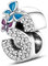 Symretie Damen 925 Sterling Silber Charm Anhänger Buchstaben S Beads Charms Kompatibel mit Europäischen Armbänder und Halskette