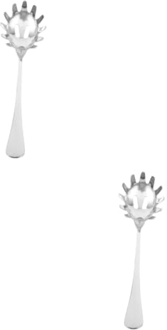 Ciieeo Cuchara Pasta 2 Piezas Cuchara De Fideos Colador Cuchara Japonesa Tenedor Giratorio Para Pasta Fideos De Pasta Gadget Cocina Cucharón Acero Inoxidable Yema De Huevo Perder Italia