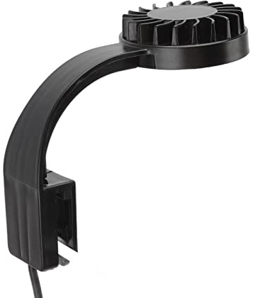 Luqeeg Lampe LED pour Aquarium 5 W, Haute luminosité, Lampe à Pince pour Aquarium à Spectre Complet, avec Interrupteur d'alimentation séparé, Utilisation Multifonction pour Aquariums