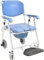 Klappbarer, leichter Toilettenstuhl, Nachtstuhl, Rollstuhl, mobiler Toilettenstuhl, Transportstuhl, rutschfester Duschrollstuhl mit klappbarer Fußstütze, bis z