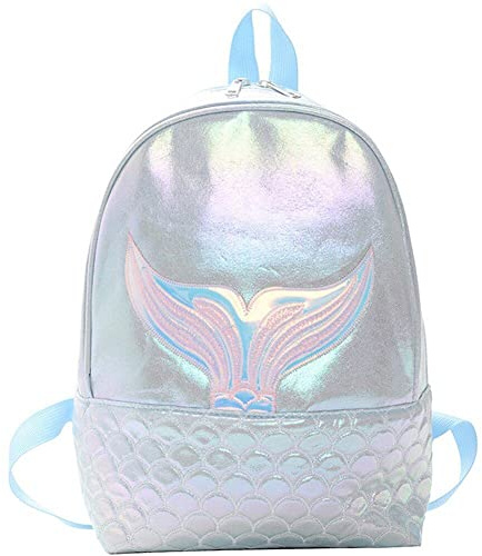 Frauen Mädchen Glitter Meerjungfrau Rucksack Mädchen Schule Buch Umhängetasche Rucksack Rucksack Reise Schultasche
