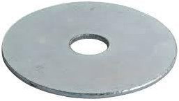 Arandelas planas M6 (6 mm x 50 mm) para reparación de guardabarros de acero BZP (paquete de 10)