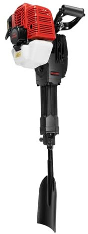 52 cc - Tombe d'arbre de jardin à essence 2 temps - Monocylindre - Pelle à essence multifonction - Démarrage manuel - Pelle à essence portable - 1900 W - Pelle à plantes pour le jardin