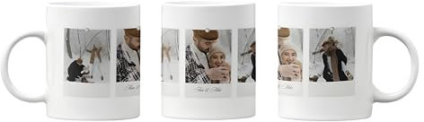 Mug personnalisé - Céramique de haute qualité avec finition brillante - Photo, texte ou logo sur les deux côtés - Cadeau idéal pour toute occasion - Cadeau personnalisé pour homme et femme - 3 images